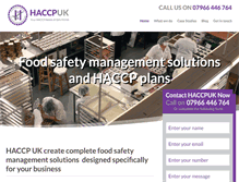 Tablet Screenshot of haccp-uk.co.uk